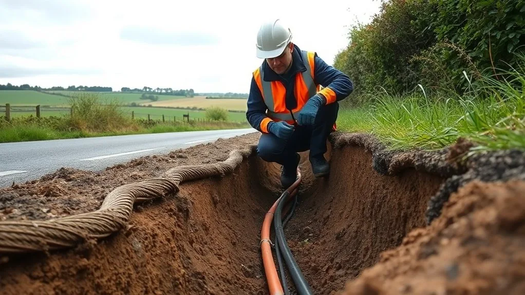 Underground Cable Installation in Whitstable | Buried Power & Data Lines